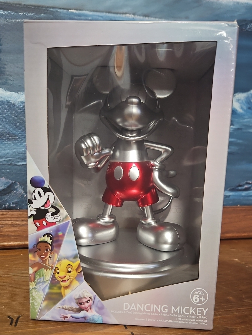 Disney Silver & Red Dancing Mickey Figurine